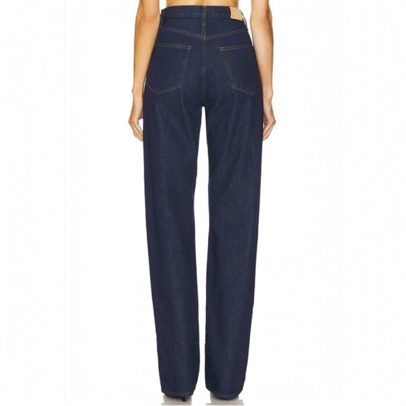 NWT PAIGE Sawyer Wide Leg Jeans in Dark Madella Wash Size 32 Vintage Collection - Picture 4 of 16